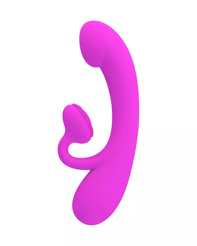 Vibromasseur Rabbit Pretty Love Sincere en action, design ergonomique et élégant-1