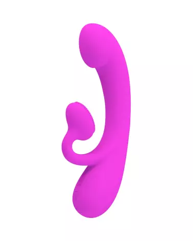 Vibromasseur Rabbit Pretty Love Sincere en action, design ergonomique et élégant-4