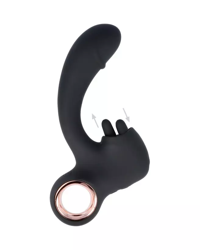 Image du QIOT Lapin Vibe 01 Noir par SEXTOYS-QIOT BY VIRGITE, rabbit vibrant pour plaisir intense-1
