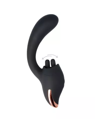 Image du QIOT Lapin Vibe 2 Noir, sextoy rabbit ergonomique de SEXTOYS-QIOT BY VIRGITE-1
