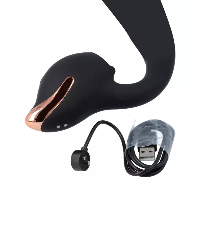 Image du QIOT Lapin Vibe 2 Noir, sextoy rabbit ergonomique de SEXTOYS-QIOT BY VIRGITE-5