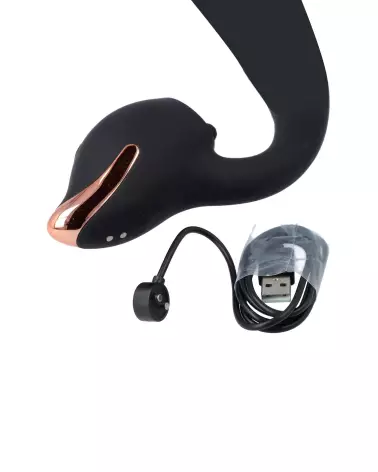 Image du QIOT Lapin Vibe 2 Noir, sextoy rabbit ergonomique de SEXTOYS-QIOT BY VIRGITE-5