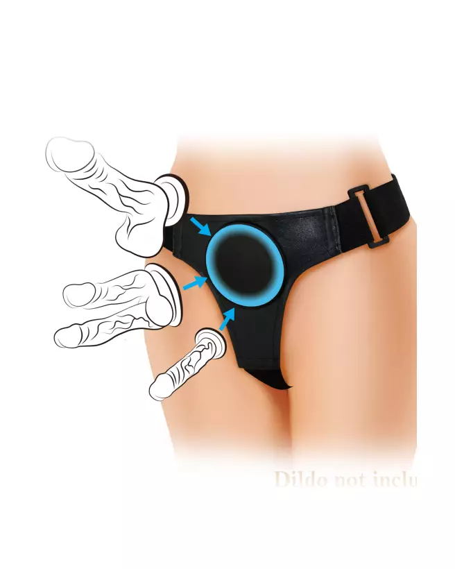 Image Pretty Love Harness Briefs - Harnais culotte confortable pour stimulation avec godes ceintures-3