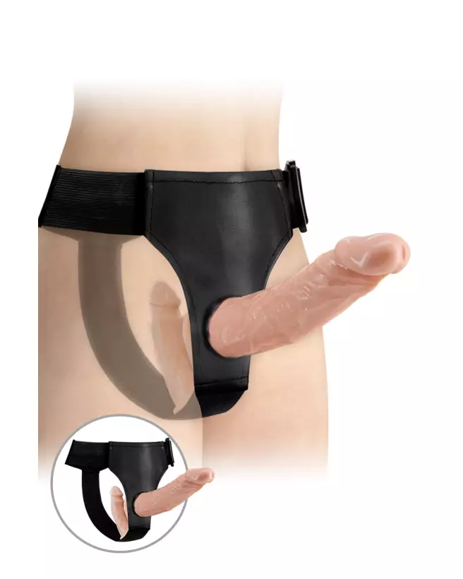 Image du STRAP ON DOUBLE DILDOS PLUS de BAILE, gode ceinture double pour plaisir partagé-1