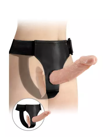 Image du STRAP ON DOUBLE DILDOS PLUS de BAILE, gode ceinture double pour plaisir partagé-1
