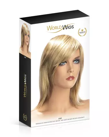 Perruque Zoé de World Wigs avec mèches blondes élégantes et naturelles-2