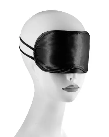 Masques rouges et noirs en satin Sweet Caress pour jeux sensuels-4