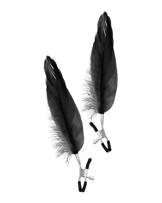 Sweet Caress Pince Tétons avec Plumes - Accessoire Érotique Sensuel-1