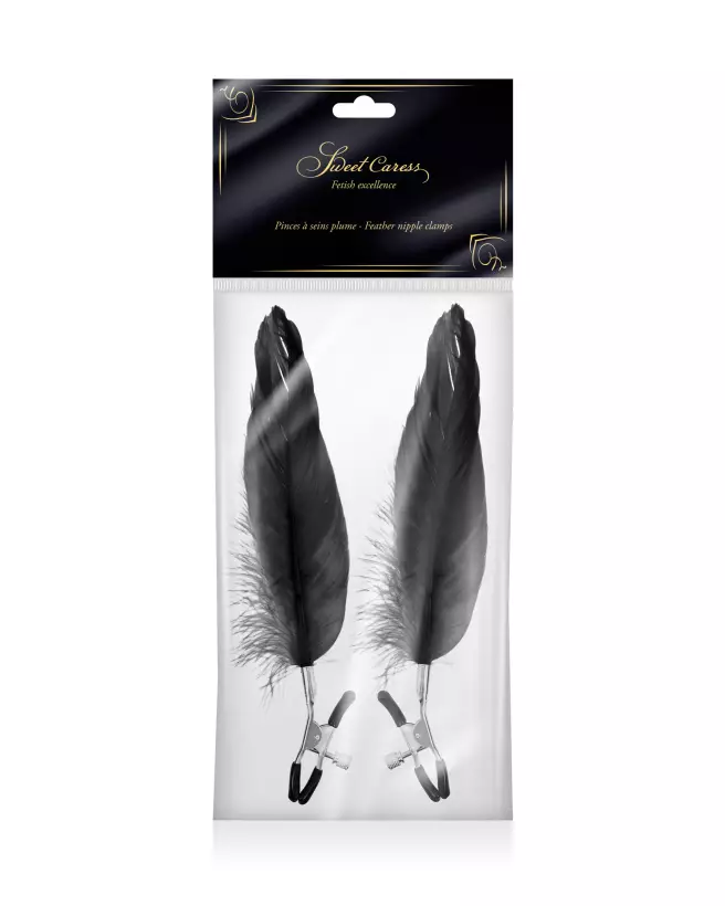 Sweet Caress Pince Tétons avec Plumes - Accessoire Érotique Sensuel-2
