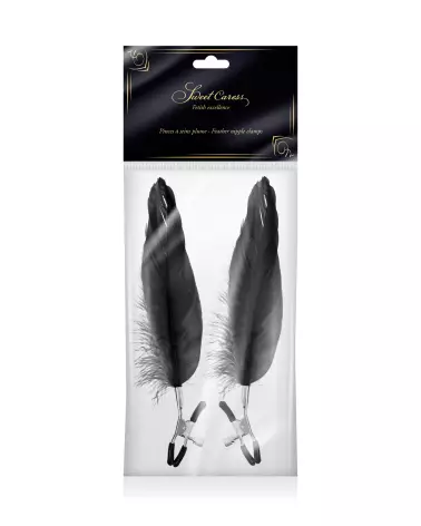 Sweet Caress Pince Tétons avec Plumes - Accessoire Érotique Sensuel-2