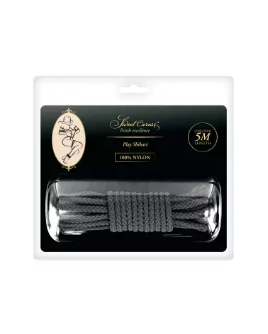 Image de Corde SM Bondage Rigide Noir 5m Sweet Caress-2