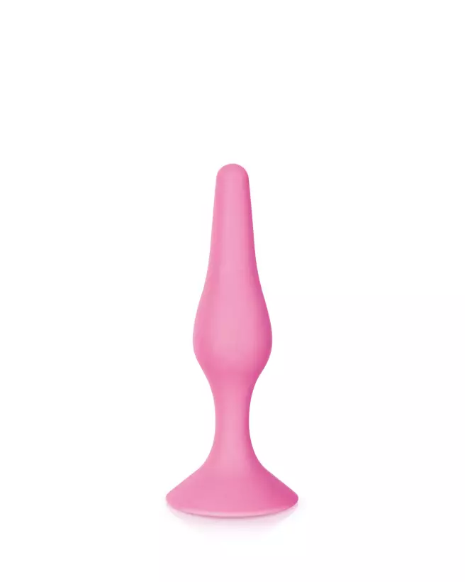 Image du Plug Anal Glamy Fin Pink S, parfait pour débutants, rose et ergonomique-1