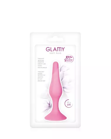 Image du Plug Anal Glamy Fin Pink S, parfait pour débutants, rose et ergonomique-2