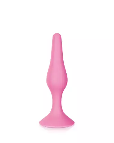 Image Plug Anal Glamy Fin Pink M - Silicone de qualité, sécuritaire et discret pour débutants-1