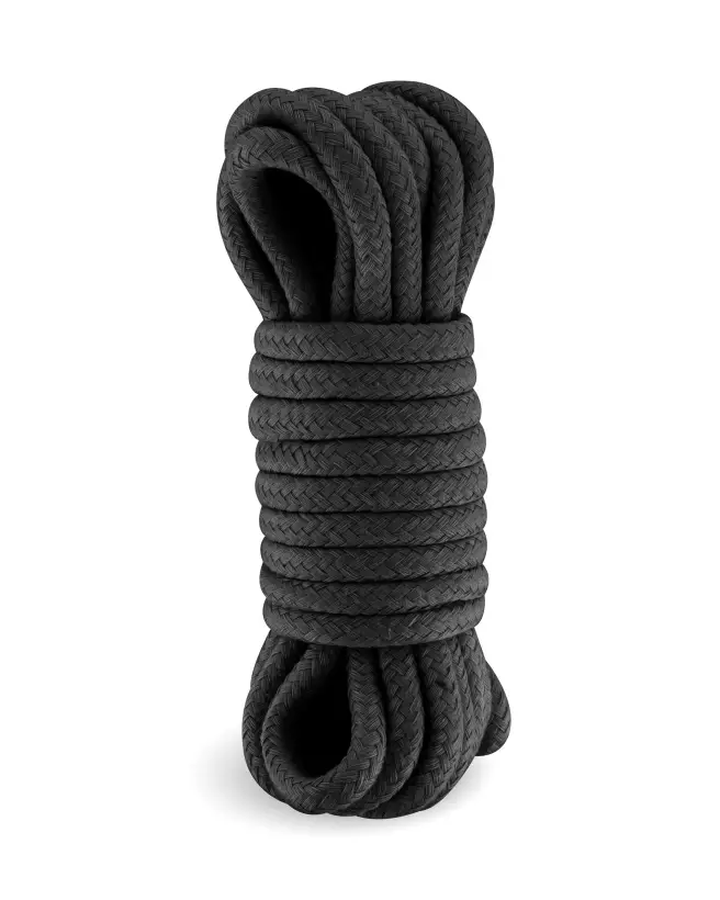 Corde SM Bondage Noir 5m Coton Sweet Caress-1