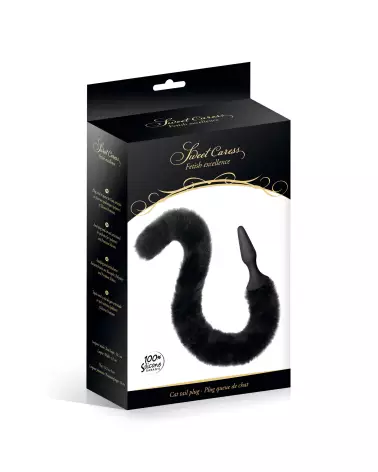 Image du CAT PLUG TAIL BLACK, plug anal Sweet Caress, stimulation et confort-2