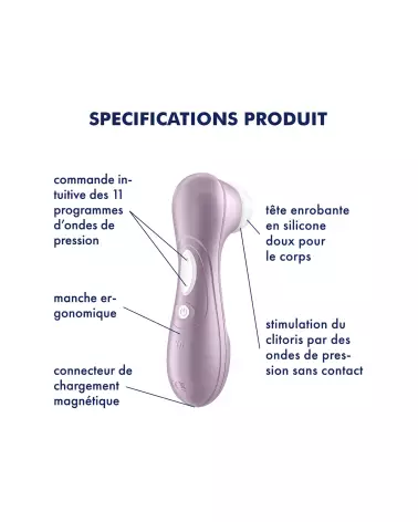 Image du Satisfyer Pro 2 VIO, stimulateur clitoridien étanche et rechargeable-7