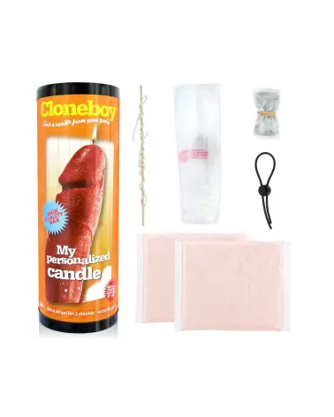 Image de la bougie personnalisée rouge CloneBoy, parfait pour cadeaux humoristiques-2