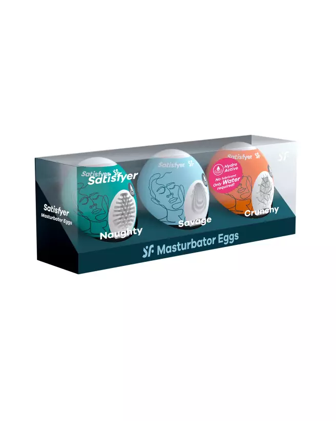 Image du Satisfyer Egg Set 3 Panache 2, masturbateur innovant pour homme-1