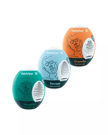 Image du Satisfyer Egg Set 3 Panache 2, masturbateur innovant pour homme-2