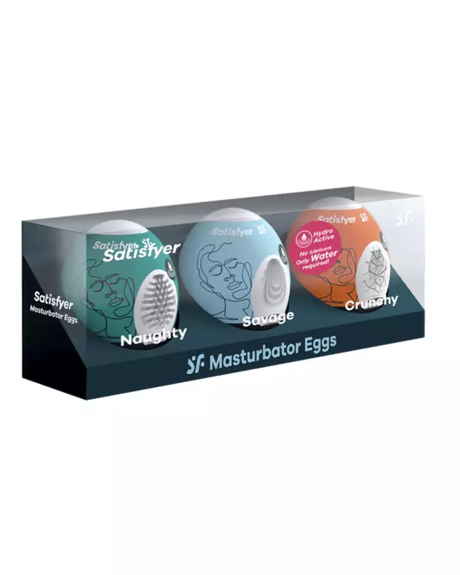 Image du Satisfyer Egg Set 3 Panache 2, masturbateur innovant pour homme-5