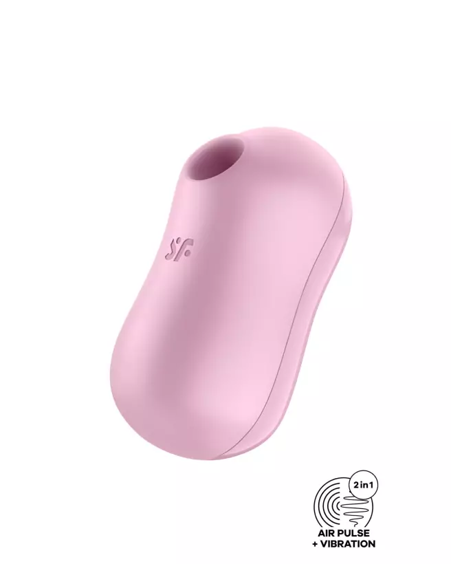 Image du Satisfyer Cotton Candy Rose, stimulateur clitoridien rose élégant-1