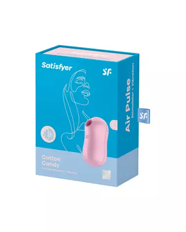 Image du Satisfyer Cotton Candy Rose, stimulateur clitoridien rose élégant-2