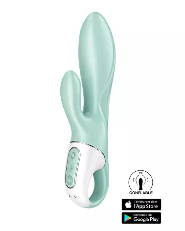 Image du Satisfyer Air Pulse Bunny 5 Vert, jouet intime et ergonomique-1