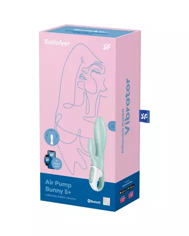 Image du Satisfyer Air Pulse Bunny 5 Vert, jouet intime et ergonomique-2