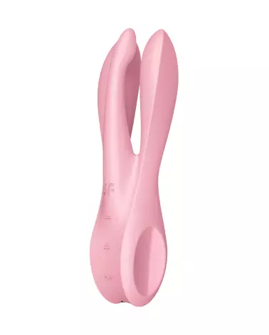 Image du Satisfyer Threesome 1 Rose, stimulateur clitoridien étanche et ergonomique-1