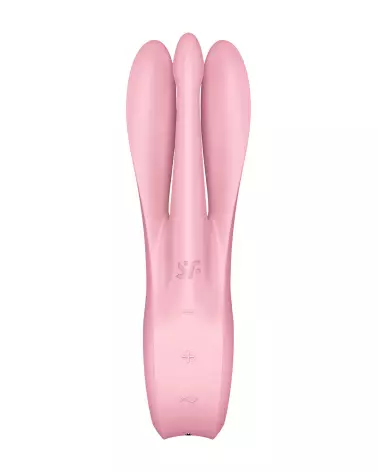 Image du Satisfyer Threesome 1 Rose, stimulateur clitoridien étanche et ergonomique-3