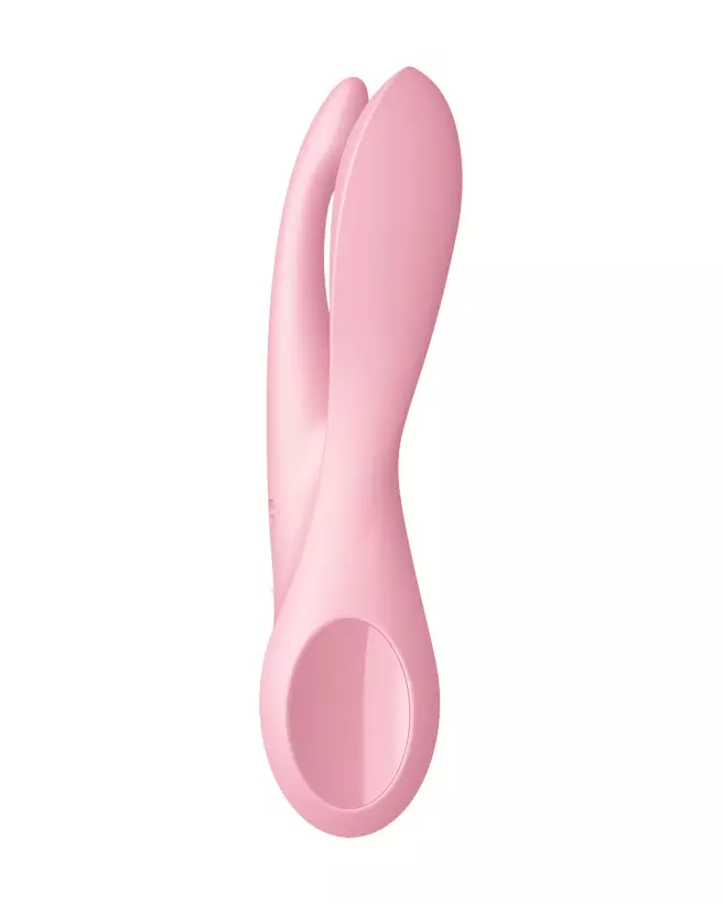 Image du Satisfyer Threesome 1 Rose, stimulateur clitoridien étanche et ergonomique-4