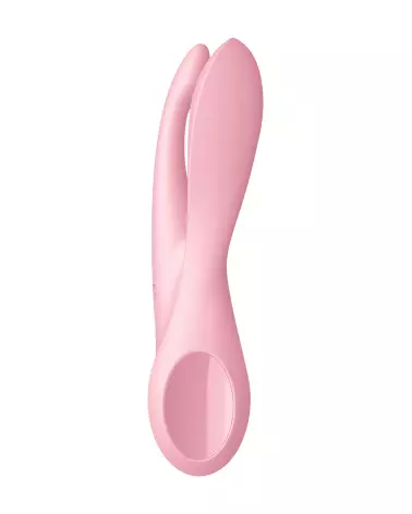 Image du Satisfyer Threesome 1 Rose, stimulateur clitoridien étanche et ergonomique-4