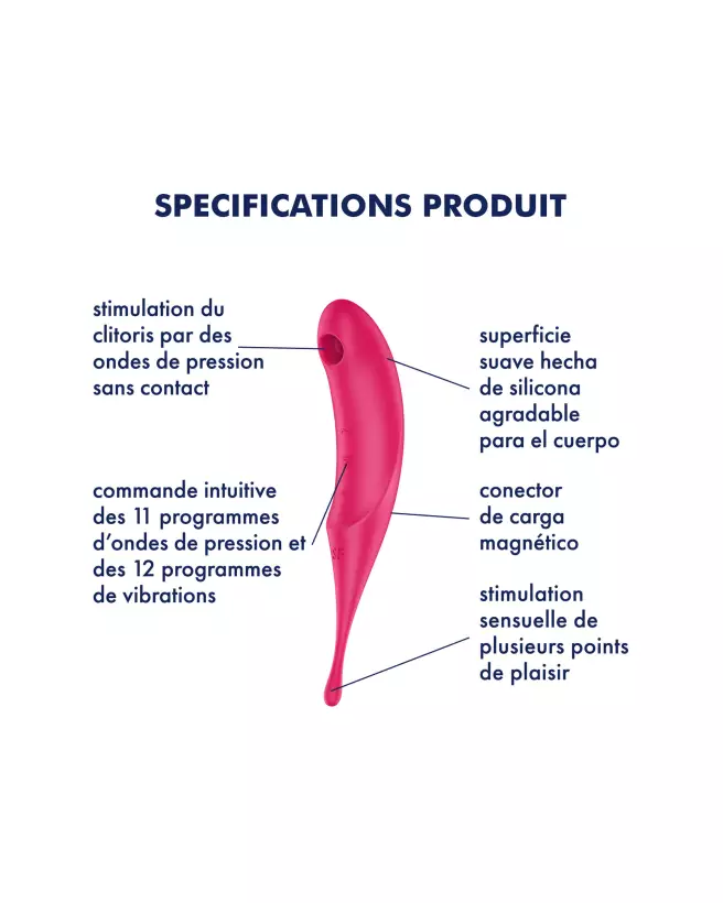 Image du Satisfyer Twirling Pro, stimulateur clitoridien innovant pour plaisir intense-4