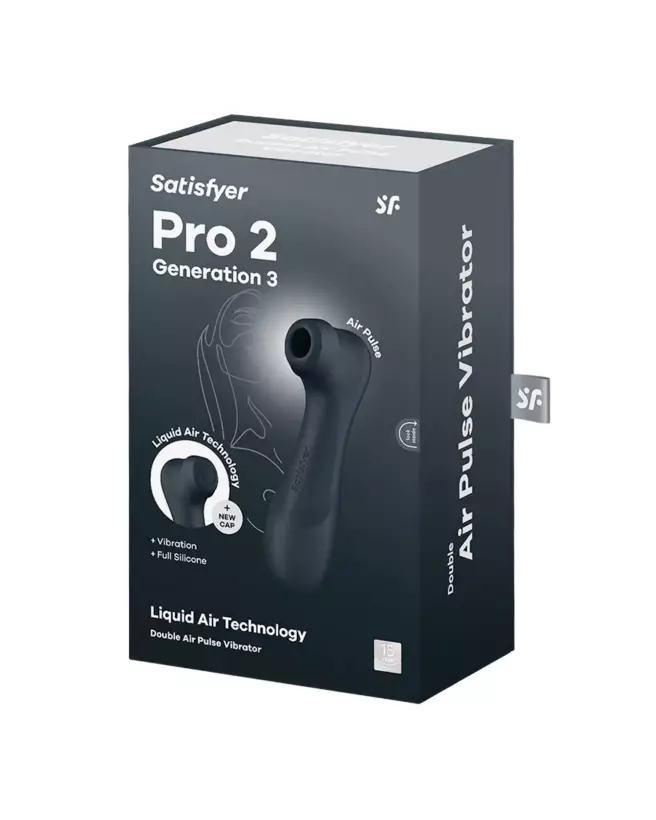 Image du Satisfyer Pro 2 Gen 3 Noir, stimulateur clitoridien avancé-2