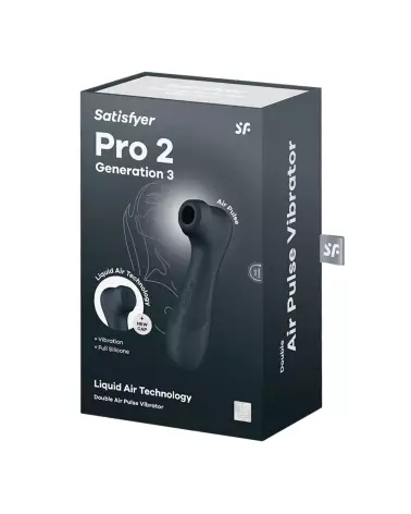 Image du Satisfyer Pro 2 Gen 3 Noir, stimulateur clitoridien avancé-2