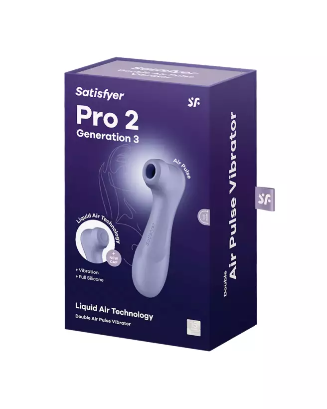 Image du Satisfyer Pro2 Gene 3 Parme, stimulateur clitoridien haut de gamme-2