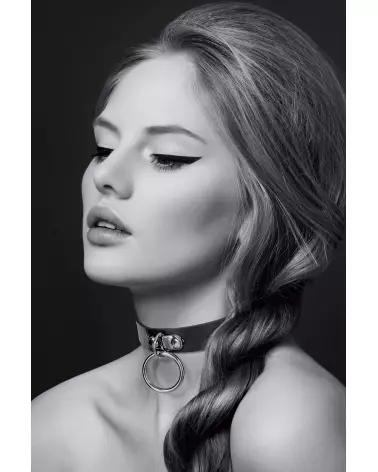 Collier Fetish Noir Bijoux Pour Toi en cuir élégant pour animaux-1
