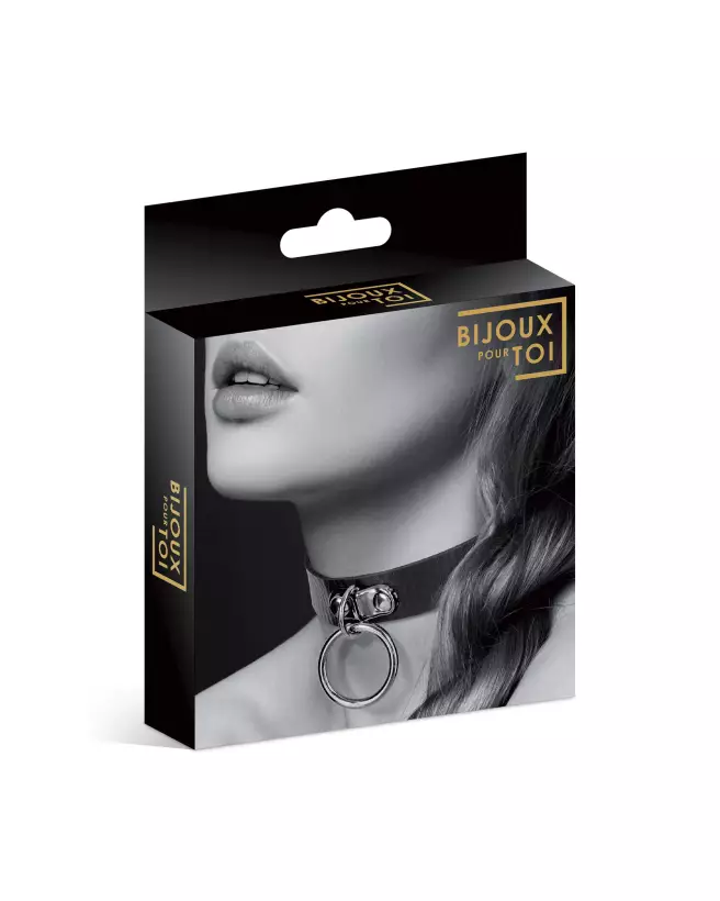 Collier Fetish Noir Bijoux Pour Toi en cuir élégant pour animaux-2