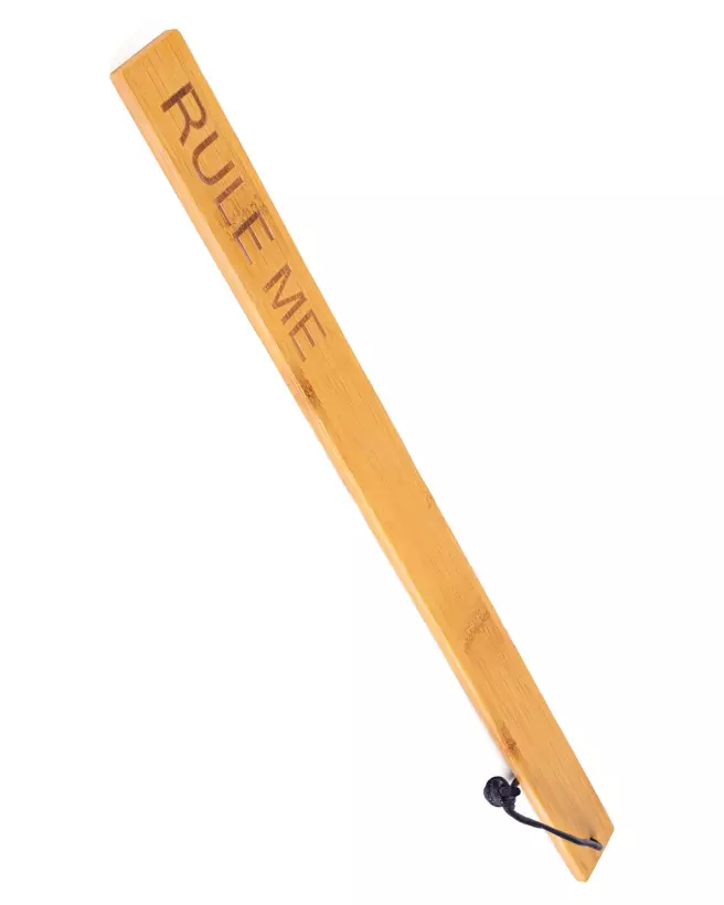 Paddle Rule Me Bambou par Fetish Tentation pour BDSM et jeux de domination-1