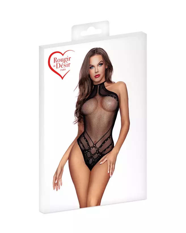 Body Résille B03 Noir Rougir de Désir Taille Unique-3