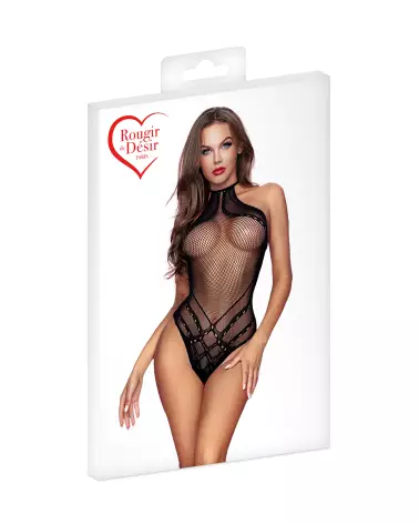 Body Résille B03 Noir Rougir de Désir Taille Unique-3