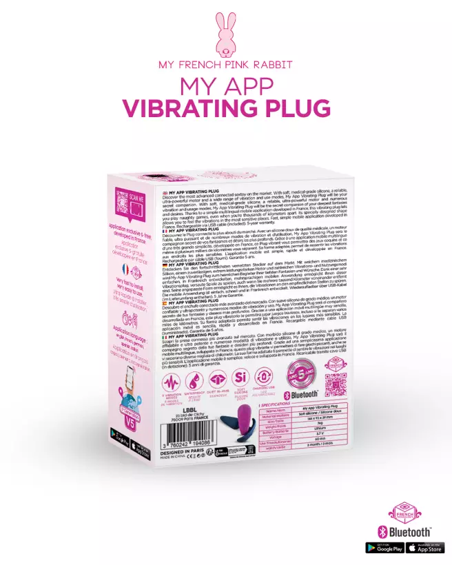 Plug Vibrant Connecté avec Application - My App Vibrating Plug - image 9