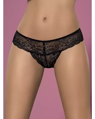 Image du Miamor String Noir par Obsessive, lingerie élégante et confortable-3