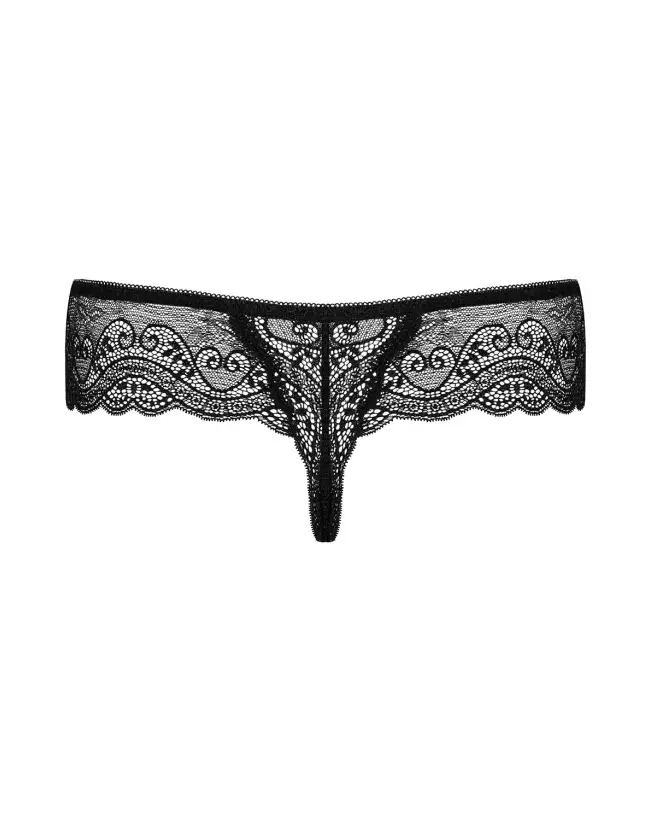 Image du Miamor String Noir par Obsessive, lingerie élégante et confortable-6