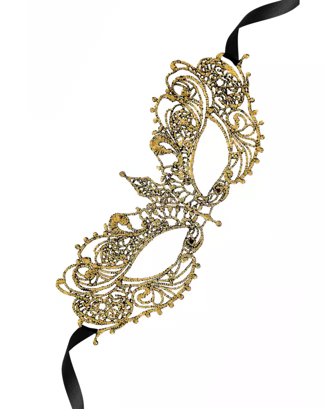 Masque Zenith Or élégant de Maskarade pour soirées et carnavals-3