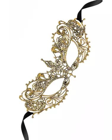 Masque Zenith Or élégant de Maskarade pour soirées et carnavals-3
