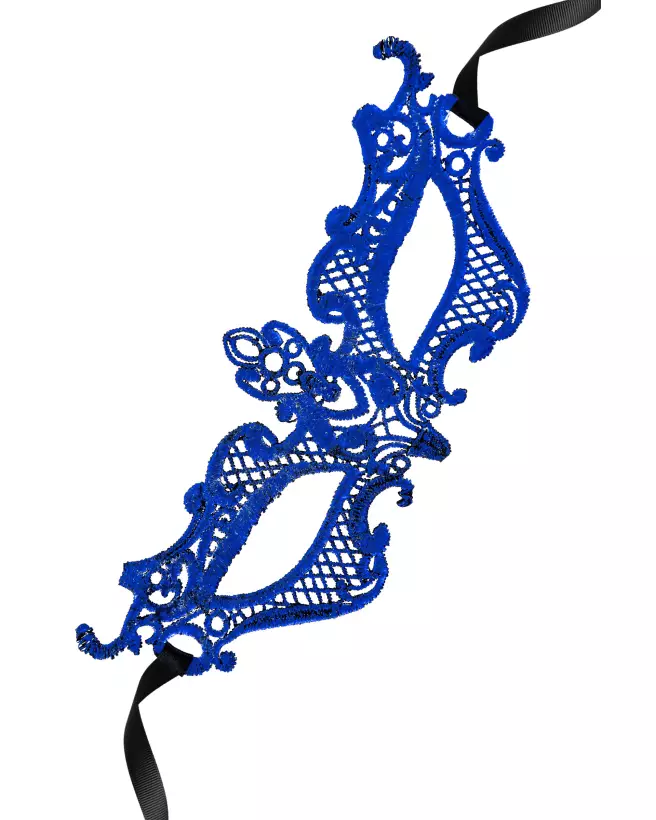 Masque Vénitien Bleu Céleste de Maskarade pour Carnaval et Fêtes-3