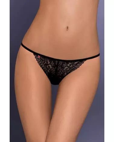 Intensa String Noir Obsessive, Lingerie Élégante et Confortable-5