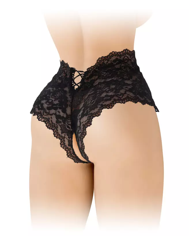 Image Boxer Ouvert Julia Noir Fashion Secret - Lingerie Féminine Sexy-2